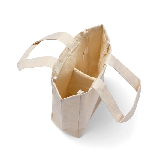 Double Wine Tote Bag - Stylish Wine Carrier for Picnics, Gifts, Parties, Wedding, and Home Decor - Fur, Feathers and Flowers