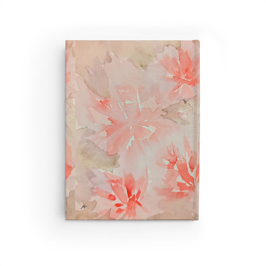 Journal Soft Pink Floral Original Watercolor by Sharon Tiger - Fur, Feathers and Flowers