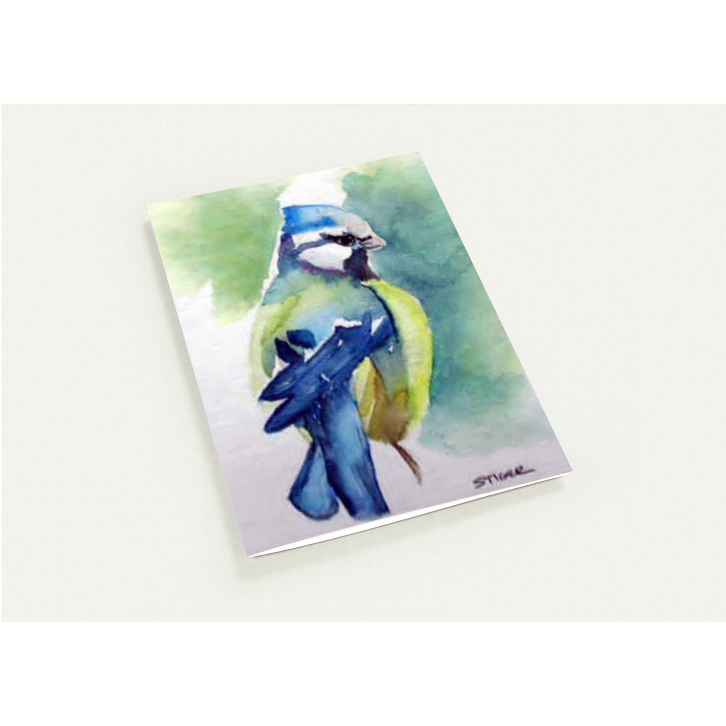 Pack of 10 Blank Greeting Cards – Yellow Breasted Chat Bird Watercolor Art by Sharon Tiger - Fur, Feathers and Flowers