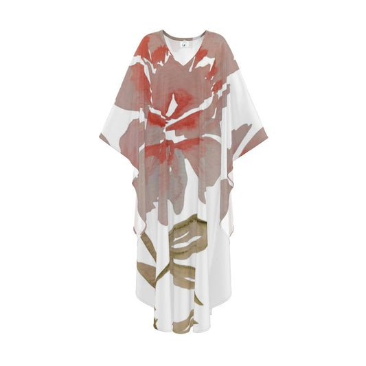 Kaftan, Peony Original Watercolor by Sharon Tiger - Fur, Feathers and Flowers