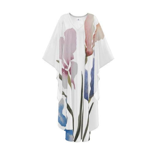 Irisis Kaftan, Original Watercolor by Sharon Tiger - Fur, Feathers and Flowers