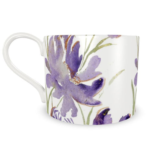 Tea Cups & Saucers, Original Watercolor by Sharon Tiger - Fur, Feathers and Flowers