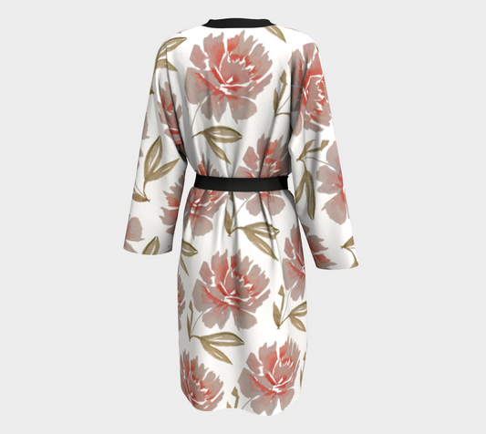 Peignor Pink Peony Original Watercolor by Sharon Tiger - Fur, Feathers and Flowers