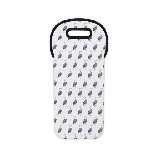 Wine Tote– Original Pink Heron Watercolor by Sharon Tiger - Fur, Feathers and Flowers