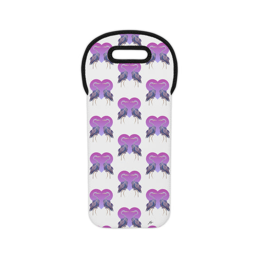 Wine Tote - Fur, Feathers and Flowers