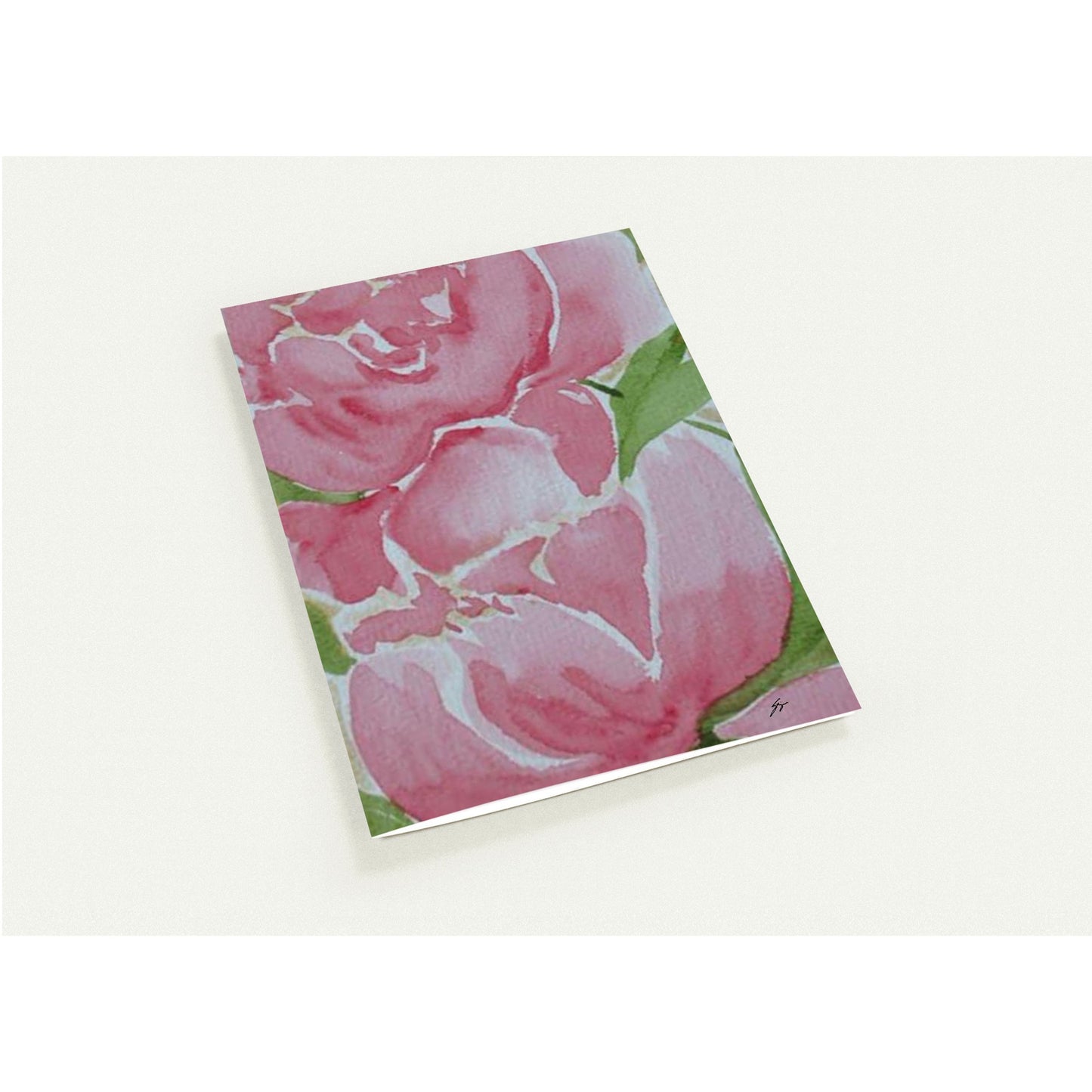 Pack of 10 Blank Greeting Cards – Peony Watercolor Art by Sharon Tiger - Fur, Feathers and Flowers
