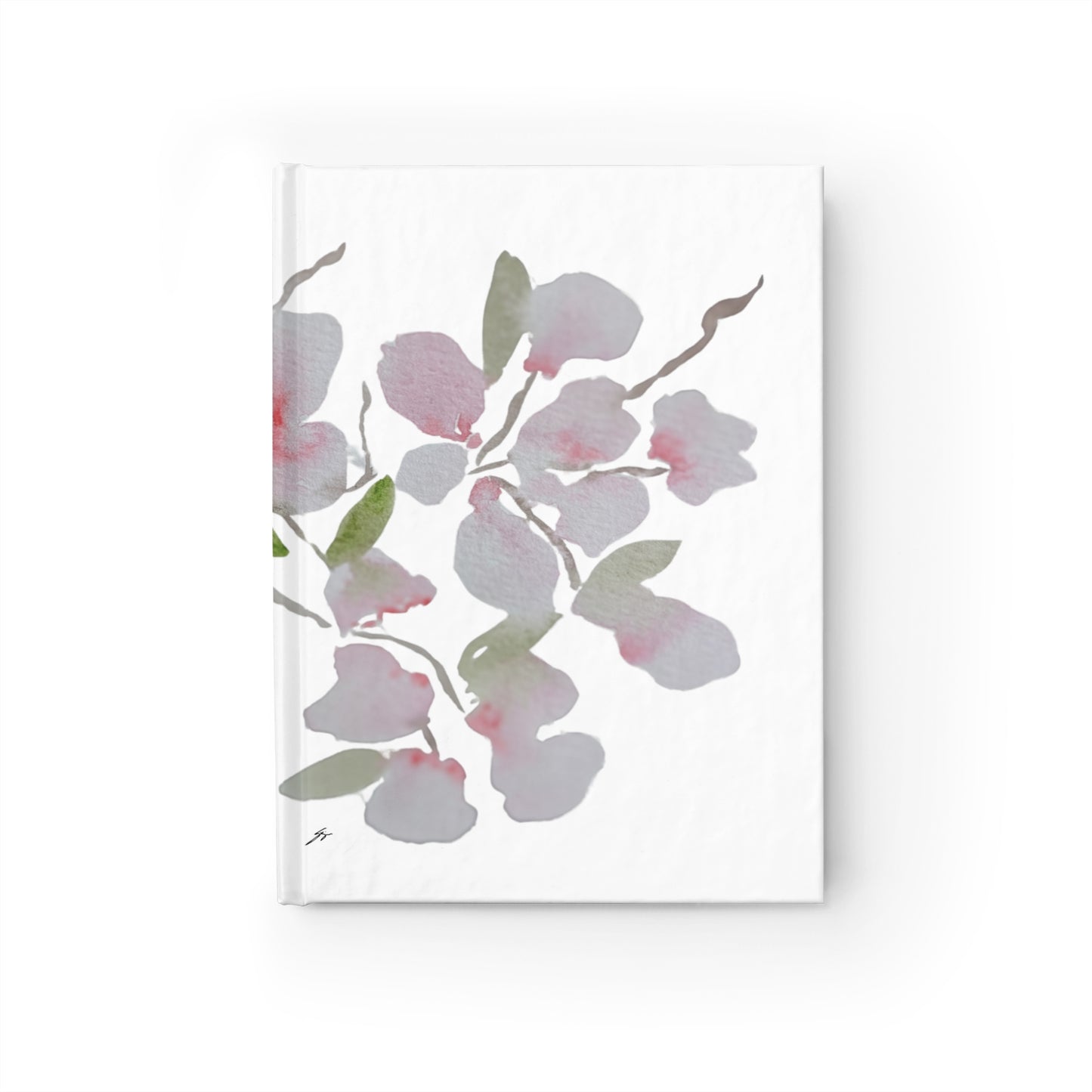Journal, Original Cherry Blossom Watercolor, by Sharon Tiger - Fur, Feathers and Flowers