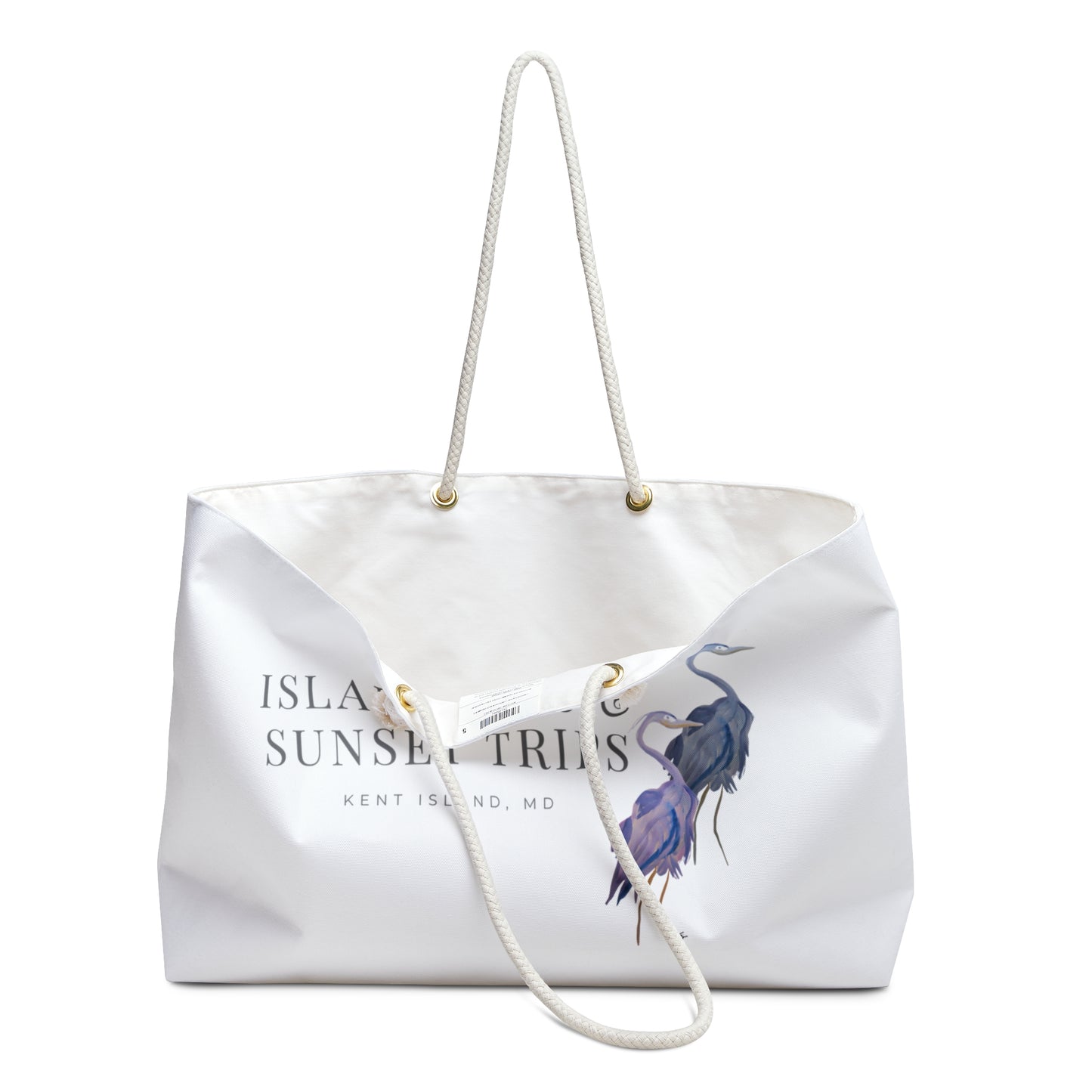 Island Sips & Sunset Trips Weekender Bag | Travel Tote, Beach Bag, Vacation Carryall, Gift for Travelers, Stylish Storage - Fur, Feathers and Flowers