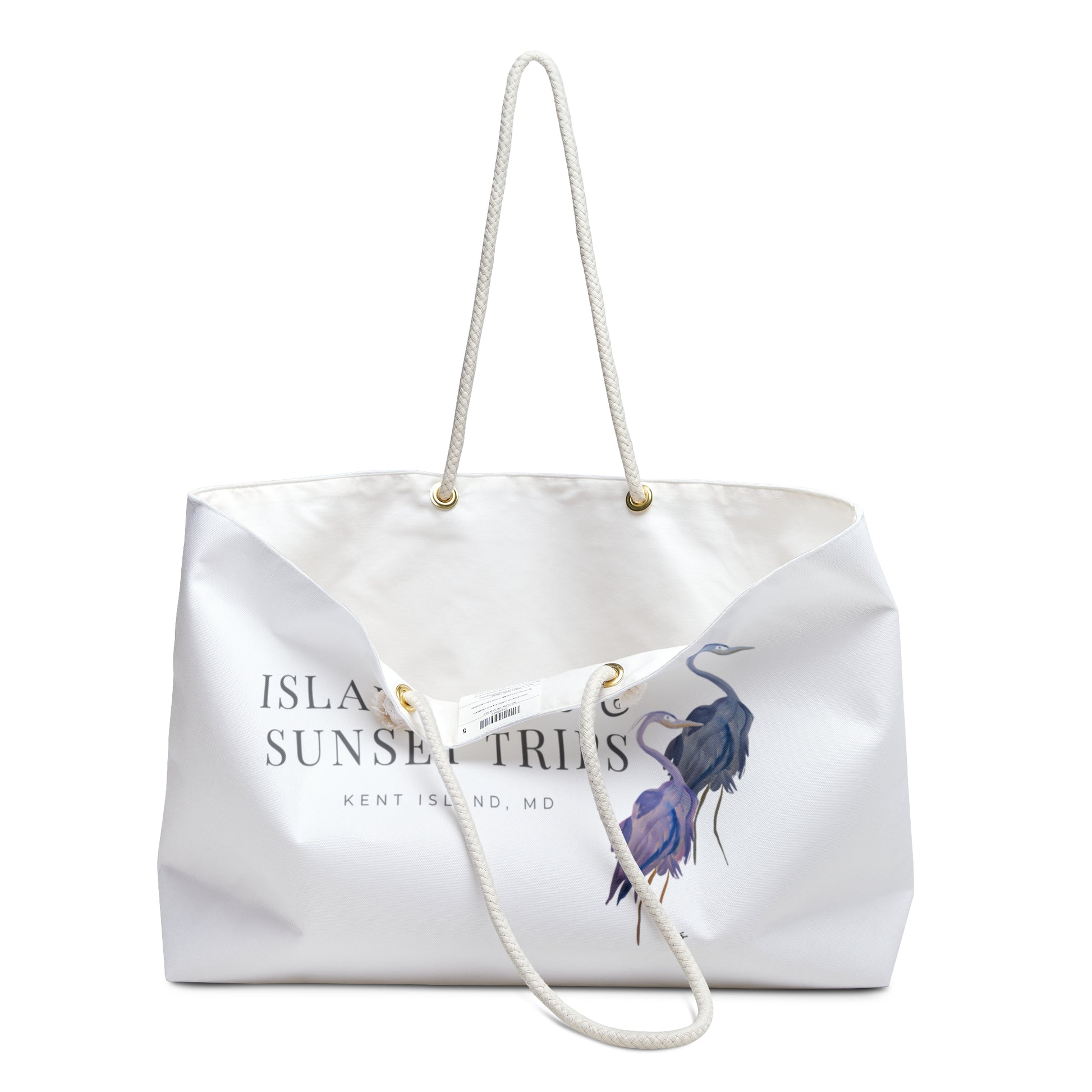 Island Sips & Sunset Trips Weekender Bag | Travel Tote, Beach Bag, Vacation Carryall, Gift for Travelers, Stylish Storage - Fur, Feathers and Flowers
