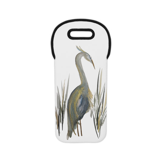 Wine Tote– Heron Watercolor by Sharon Tiger - Fur, Feathers and Flowers