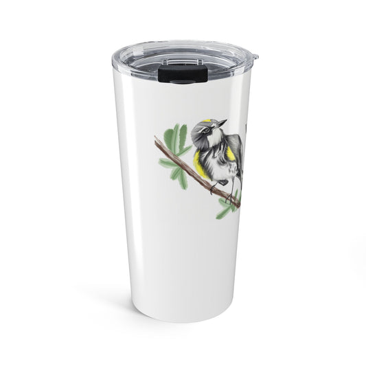 Warbler-Sharon Tiger Watercolor Tapered stainless steel tumbler