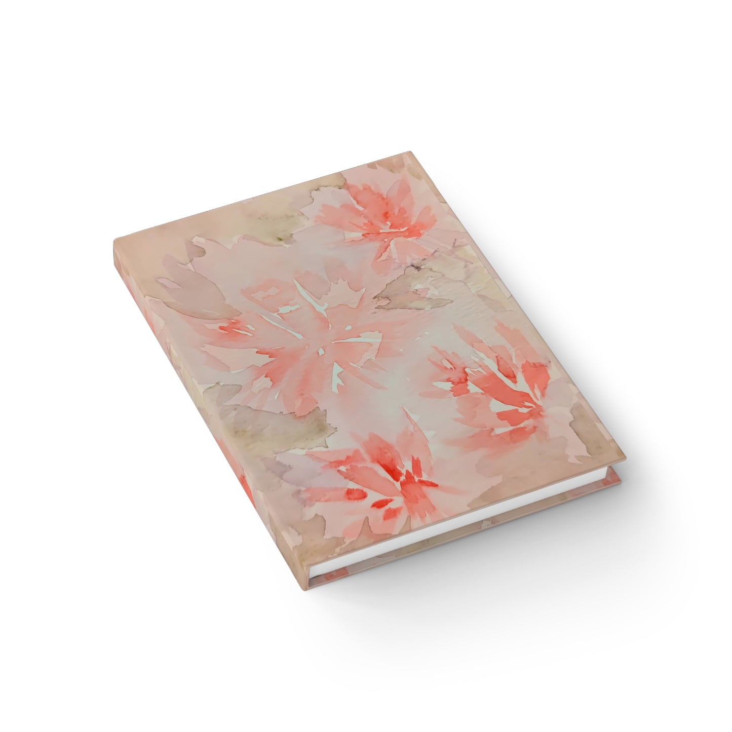 Journal Soft Pink Floral Original Watercolor by Sharon Tiger - Fur, Feathers and Flowers