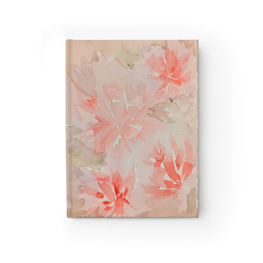 Journal Soft Pink Floral Original Watercolor by Sharon Tiger - Fur, Feathers and Flowers