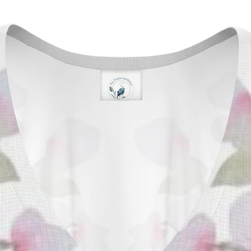 Mirrored Cherry Blossom Original Watercolor by Sharon Tiger - Fur, Feathers and Flowers