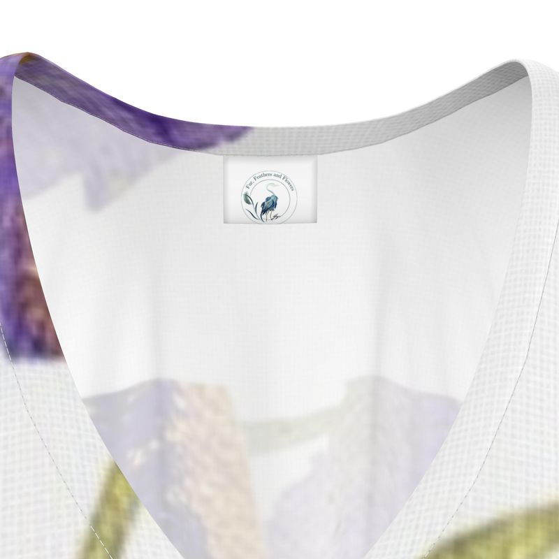 Purple Peonies Kaftan by Sharon Tiger - Fur, Feathers and Flowers