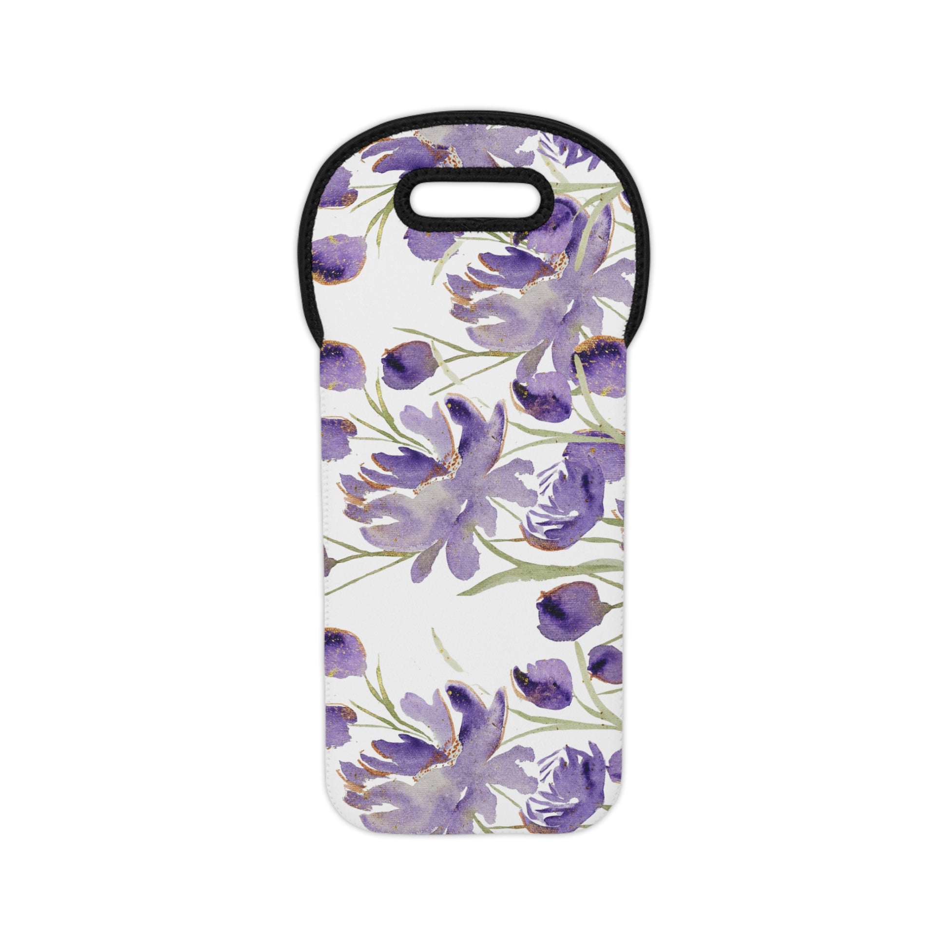 Purple Peony Wine Tote Bag by Sharon Tiger - Fur, Feathers and Flowers