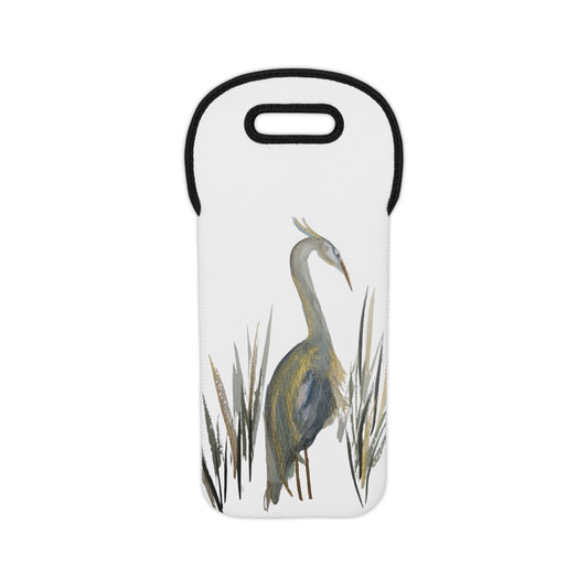 Wine Tote– Heron Watercolor by Sharon Tiger - Fur, Feathers and Flowers