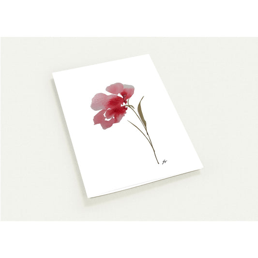 Pack of 10 Blank Greeting Cards – Pink Flower Watercolor Art by Sharon Tiger - Fur, Feathers and Flowers