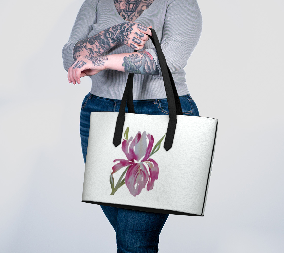Vegan Leather Tote Bag - Fur, Feathers and Flowers