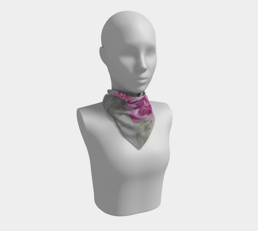 Pastel Floral Scarf Watercolor by Sharon Tiger - Fur, Feathers and Flowers