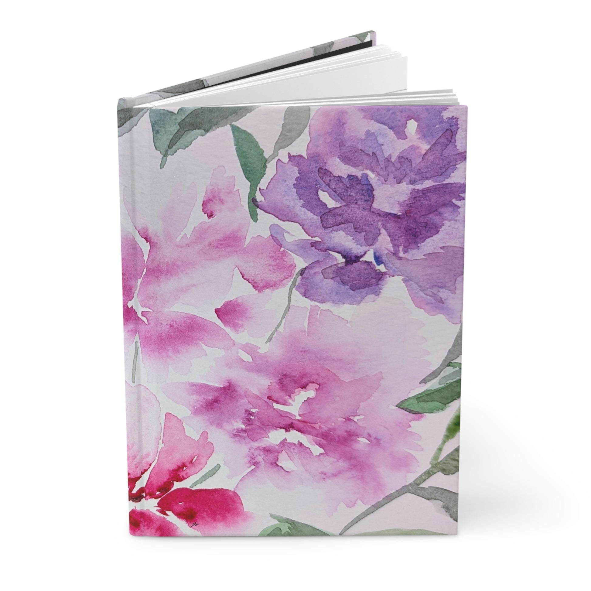 Journal Floral Original Watercolor by Sharon Tiger - Fur, Feathers and Flowers